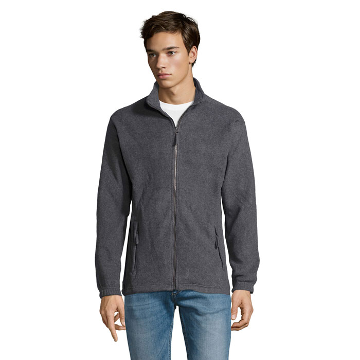 NORTH - 20RTH Zipped Fleece Jacket - Grey Melange