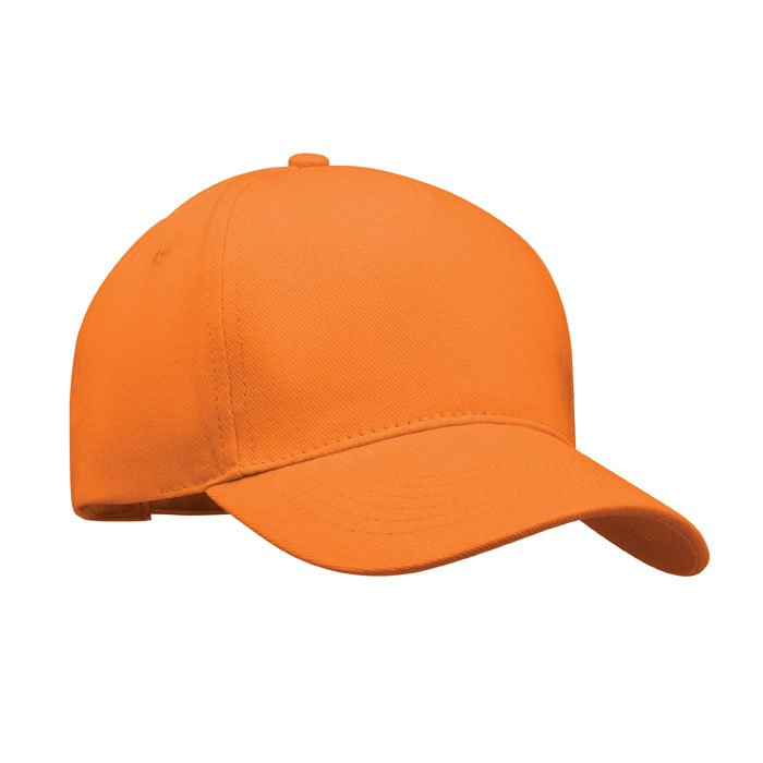 LONG BEACH SINGA - 5 Panel baseball cap 260 gr/m - Orange