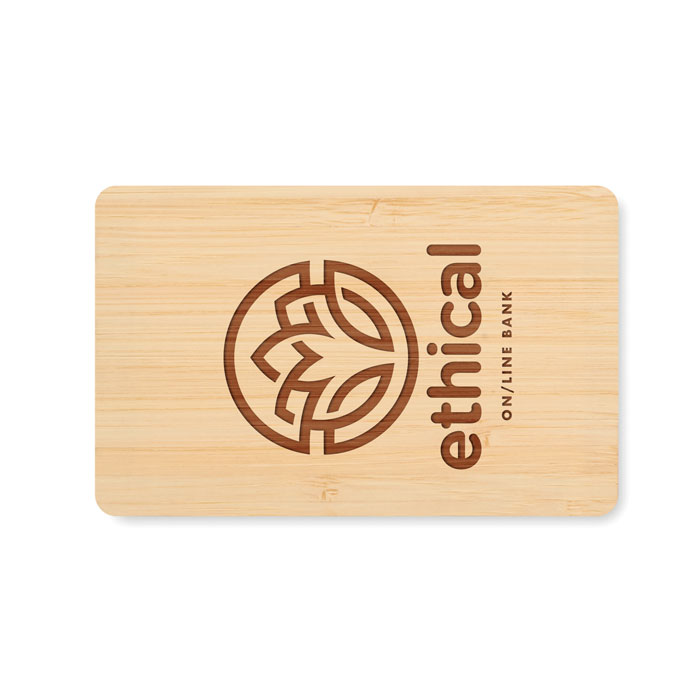 CUSTOS + - RFID card in bamboo material