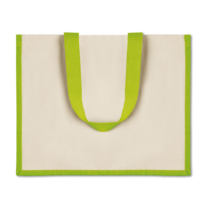 CAMPO DE FIORI - Jute and canvas shopping bag