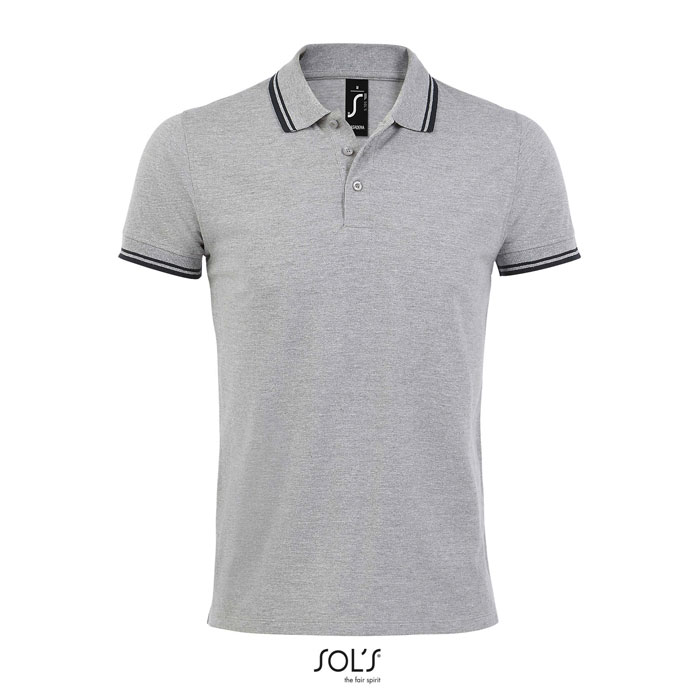 PASADENA MEN - Grey Melange/ French Navy