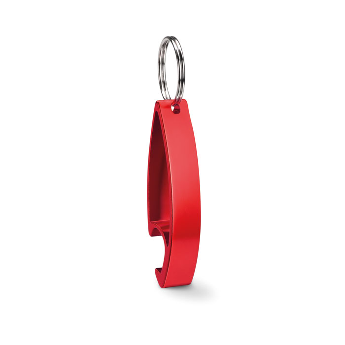COLOUR TWICES - Key ring bottle opener - Red