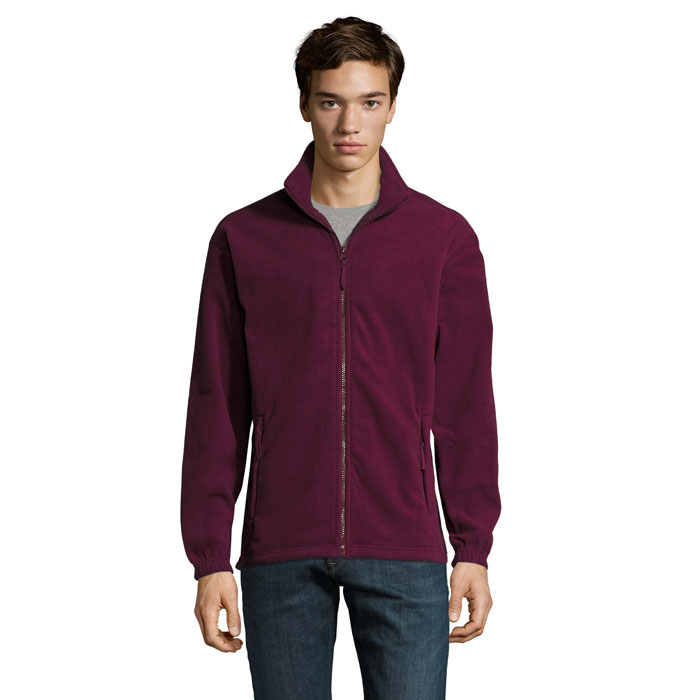 NORTH - 20RTH Zipped Fleece Jacket - Burgundy