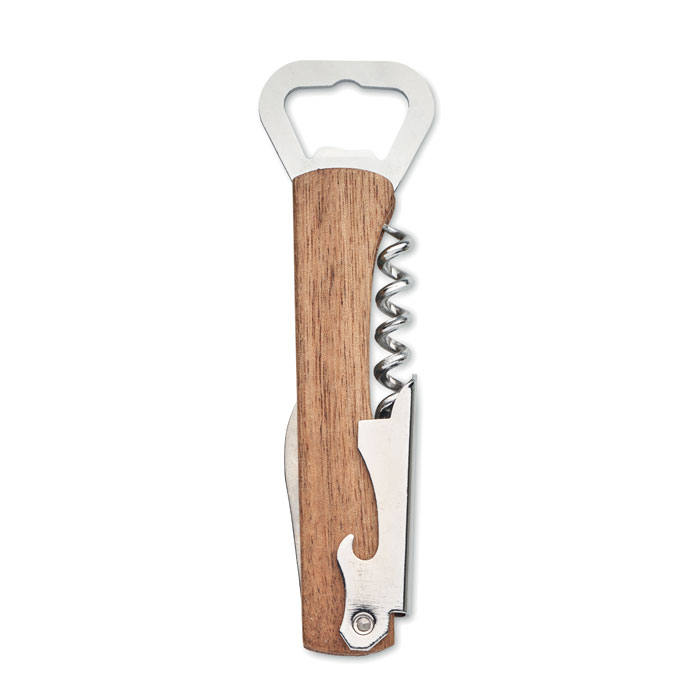 WOOL - 3 in 1 acacia bottle opener