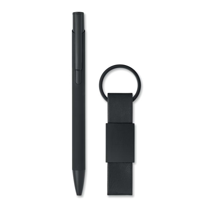 ESCRI SET - Ball pen & PU Keyring set
