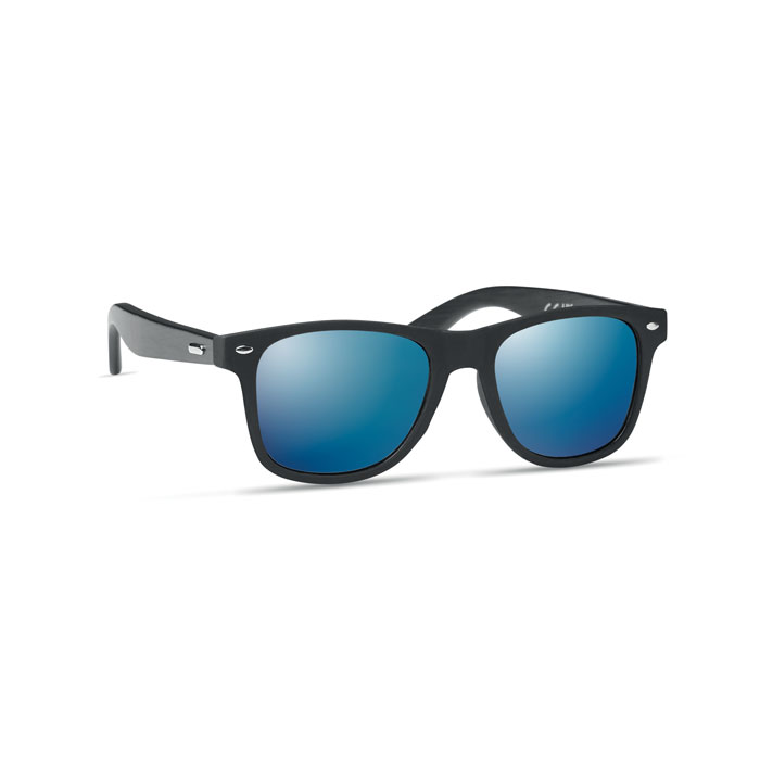 RHODOS - Sunglasses with bamboo arms - Blue