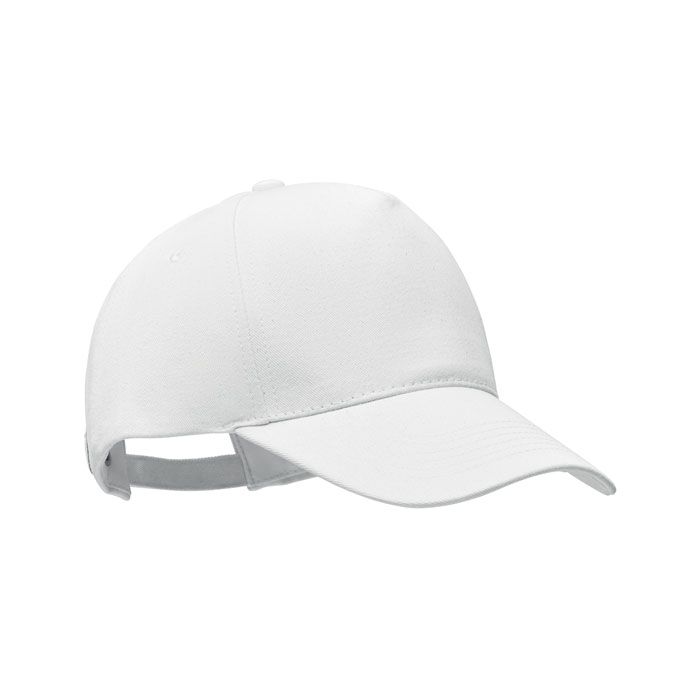 BICCA CAP - Organic cotton cap 250 gr/m² - White