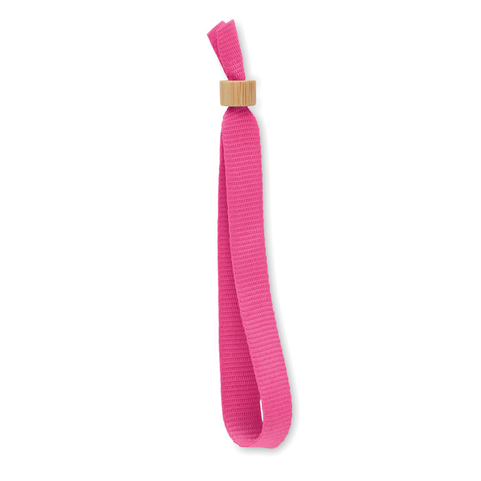 FIESTA - RPET polyester wristband - Fuchsia